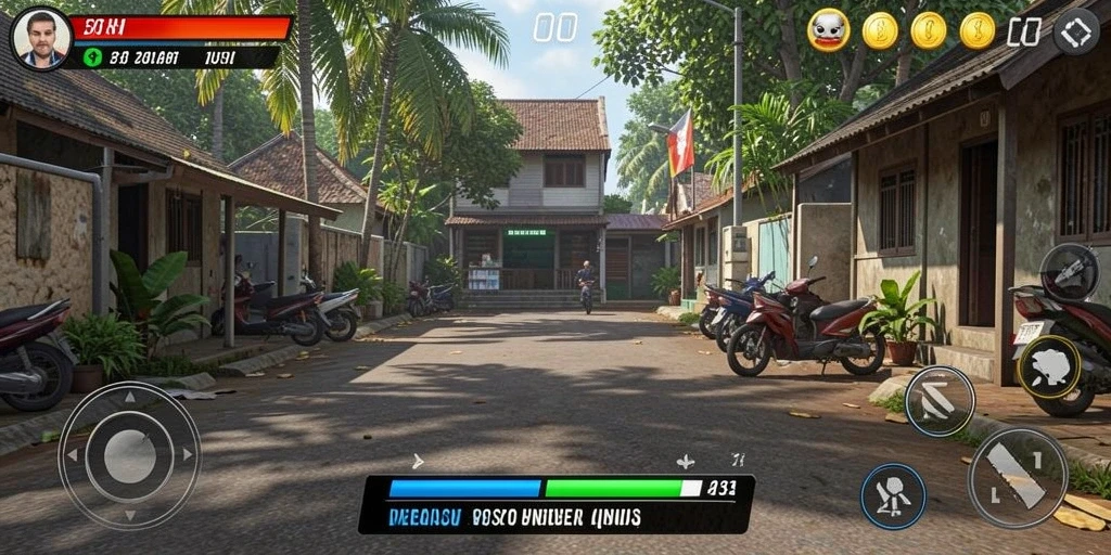Tampilan beranda yang menarik dengan pilihan game.